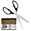 Ceremonial Ribbon Cutting Scissors with Black Handles / Silver Blades (36")